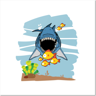 Shark For Boys Gifts Posters and Art